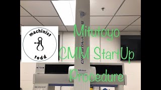 Mitutoyo CMM start up and shutdown [upl. by Derdle]