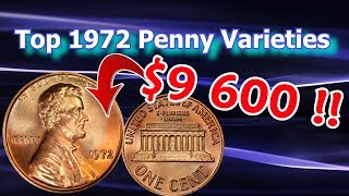 1972 Penny Varieties Worth Money that you Can Look for in Pocket Change [upl. by Sutsuj822]