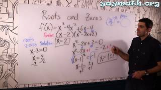 Algebra 2 – Roots and Zeros part 1 [upl. by Accisej880]