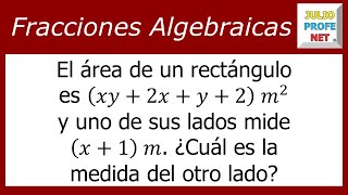 SIMPLIFICAR FRACCIONES ALGEBRAICAS  Problema 1 [upl. by Eelsel]