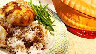 EASY ORANGE GINGER ROMERTOPF CLAY POT OVEN ROASTED WHOLE CHICKEN  Chef and More  Made From Scratch [upl. by Nelhsa]