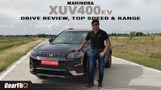 Mahindra XUV 400 Electric  Drive Review Top Speed Range  Hindi  GearFliQ [upl. by Fagaly]