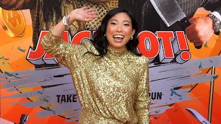 Awkwafina attends the red carpet world premiere of Jackpot [upl. by Oika]