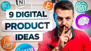 9 Digital Product Ideas You Can SELL ONLINE [upl. by Saks]