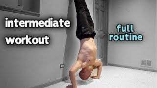 Calisthenics Intermediate Workout At Home Full Routine [upl. by Egiaf]