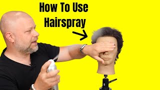 How to Use Hairspray  TheSalonGuy [upl. by Auliffe]