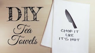 DIY Tea Towels with HTV  How to Download an SVG from Etsy  Cricut Christmas Gifts amp Decorations [upl. by Dow126]