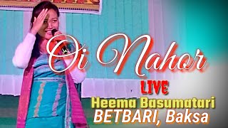 Heema Basumatari Oi Nahor Bihu Song live Show Performance At BETBARIBaksa [upl. by Arissa]