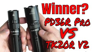 SFT70 Flashlight BATTLE Fenix PD36R Pro vs Fenix TK20R V20  Which is BEST for You [upl. by Twum250]