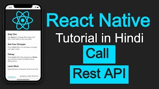 React Native tutorial in Hindi 46 API Call  Fetch Rest API [upl. by Aitnwahs]