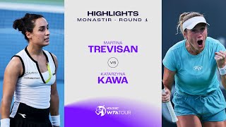 Martina Trevisan vs Katarzyna Kawa  2023 Monastir Open Round 1  WTA Match Highlights [upl. by Arette]