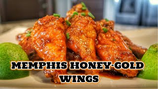 Memphis Honey Gold Chicken Wings In The Oven  Easy Chicken Wings Recipe [upl. by Ailedamla439]