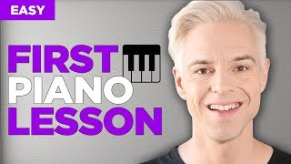 How To Play Piano  First EASY Piano Lesson [upl. by Hcirdeirf445]