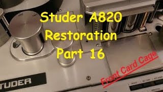 Studer A870 2quot Multitrack Restoration  Part 16 [upl. by Mullins]