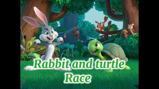 Rabbit and Turtle Story  Rabbit and Turtle Race [upl. by Dennet43]