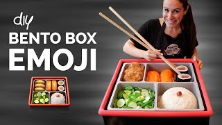 DIY BENTO BOX 🍱 FOOD EMOJIS IN REAL LIFE 🍣🍤 [upl. by Ayoted]