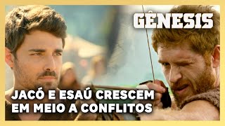 NOVELA GÊNESIS Jacó e Esaú crescem em meio a conflitos [upl. by Divadleahcim]