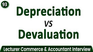 Depreciation vs Devaluation  Difference between Depreciation and Devaluation [upl. by Evonne]