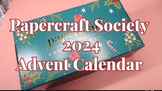 Unboxing and Reveal Papercraft Society 2024 Advent Calendar [upl. by Elijah250]