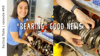 ENGINE WORKS Replacing crankshaft bearings — Sailing Yabá 63 [upl. by Roz]