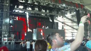 Noisia LIVE at Coachella 2012 9 minutes long [upl. by Nnahgaem]