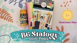 B6 Stalogy Planner  Plan with Me w Happy Planner Good Vibes Stickers  Weekly amp Daily Planning [upl. by Annelg514]