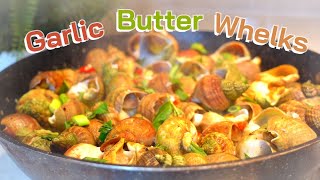 How To Cook Whelks  Garlic Butter Whelks  Ốc Xào Bơ Tỏi  ASMR  Eng  Viet Sub [upl. by Nwatna]