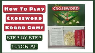 How To Play Deluxe Crossword Board Game  Tutorial Of Board Game  Best Board Game Ever latest 2022 [upl. by Cire]