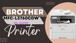 MFCL3760CDW  Multifunction Colour Laser LED Printer with Gigabit Ethernet [upl. by Nottnerb]