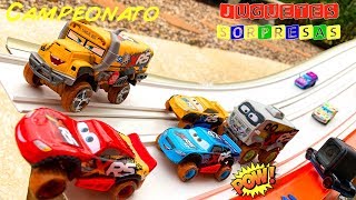 Carros de Carrera para niños  Pista de Coches CARS 3 CAMPEONATO CIRCUITO FLORIDA SPEEDWAY RACEOFF [upl. by Oelc]