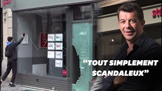 Stéphane Plaza indigné après lattaque dune agence quotPlaza Immobilierquot à Paris [upl. by Lehcnom]