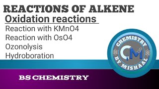 Oxidation reactions of alkene  Rex with KMnO4OsO4  Hydroboration Ozonolysis Organic Chemistry [upl. by Hollie]