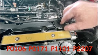 Cruze leaking PVC system P0106 P0171 P1101 P2270 [upl. by Alimac]