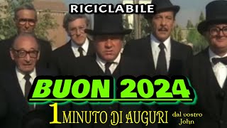 BUON 2024  Auguri di buon anno  parodia pillola di Fantozzi e il Mega2024galattico [upl. by Benjy]