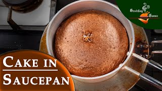 Chocolate Cake Without Oven Recipe  Chocolate Cake in Saucepan  চুলায় তৈরি কেক বালি লবন ছাড়া [upl. by Zanze]