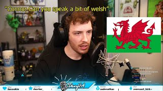 Connor speaking welsh and pronouncing quotllanfairpwllgwyngyllgogerychwyrndrobwllllantysiliogogogochquot [upl. by Odranoel]