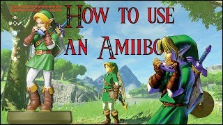 How to use an Amiibo on The Legend of Zelda Breath of the Wild [upl. by Kciredorb]