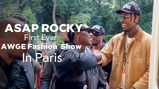 Asap Rocky First Ever AWGE Fashion Show In Paris [upl. by Lutero]