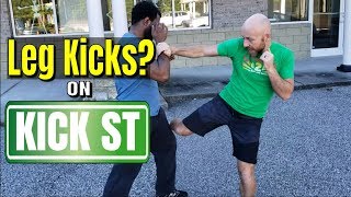 Leg Kicks for Self Defense that Never Miss and are Hard to Counter [upl. by Hewe]