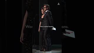 Robert Downey Jr amp Tina Fey Compare Acting amp Writing Notes at the 82nd Oscars [upl. by Jago]