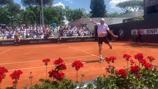 Grigor Dimitrov Elegance  ATP1000 Roma 2024 Grigor Dimitrov vs Yoshito Nishioka Court 12 Level View [upl. by Neevan64]