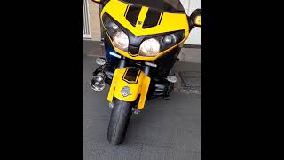 Honda Goldwing F6B 2014 yellow color limited with cobra exhaust Vansh Review [upl. by Germin65]