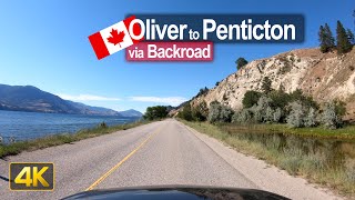 Backroad drive from Oliver to Penticton in British Columbia 🇨🇦 [upl. by Eilyw857]