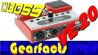 Boss VE20 Vocal effects pedal demo [upl. by Nivlem]