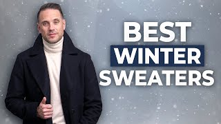 5 Winter Sweaters Every Man Needs  Winter Sweater Outfits for Men [upl. by Fotinas]