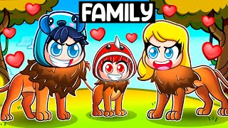 Having a LION FAMILY In Roblox [upl. by Norraj]