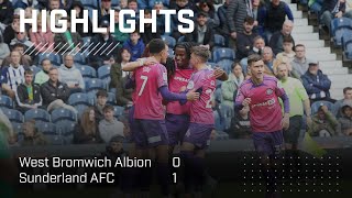 Ekwah Nets Winner  West Bromwich Albion 0  1 Sunderland AFC  EFL Championship Highlights [upl. by Iverson]