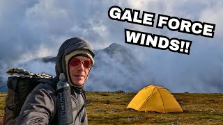 quotUNFORECAST GALE FORCE WINDSquot Solo Wildcamp Lake District [upl. by Chien]