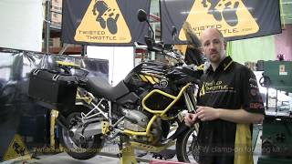 BMW R1200GS with Adventure Touring accessories  TwistedThrottlecom [upl. by Gusba308]