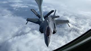 Norwegian F35 doing Aerial Refueling [upl. by Pfeifer]